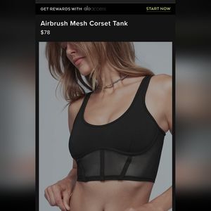 Alo Airbrush Mesh Corset top